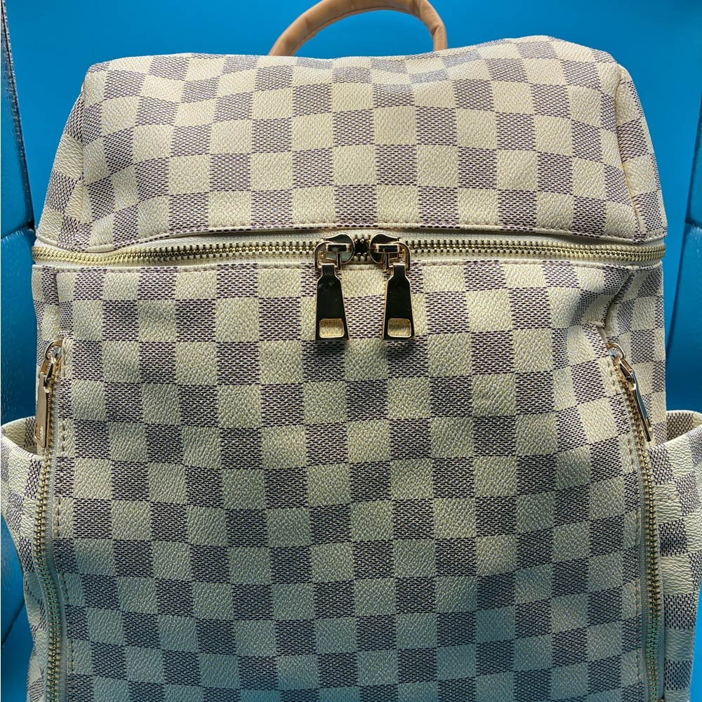 Checkered Backpack - image 1